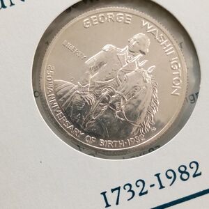 George Silver Commemorative Coin Proof